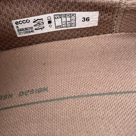 ECCO Women's 6 Barentz Ballet Slip on Loafers Dusty Pink Nubuck Comfortable - Picture 16 of 16